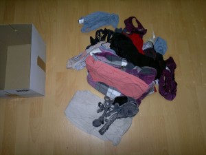 da liegt es nun bereit zum sortieren