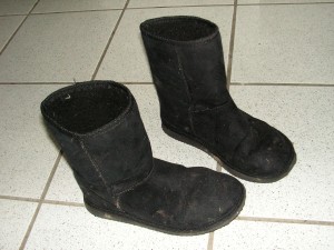 schön runtergelatschte Noname-Softboots