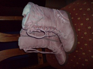 pinke Girl stiefel