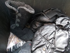 Bei diesem Stiefel sieht man deutlich, wie kraftlos und weichgelatscht der Müll-UGG ist und schon etwas eingesackt ist.