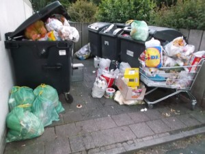 Müll wohin man guckt; Hausmeisters Alpträume.