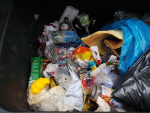 Beinahe übersehen, weil schon tief im Müllcontainer gelegen!
