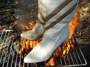 so weiße Stiefelsind schon was feines