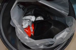 Jil Sander Ballerinas und schon liegen die Schuhe im Küchenmülleimer.
