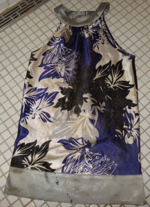 Seidentop in der Dusche