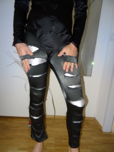 graue Satinröhre