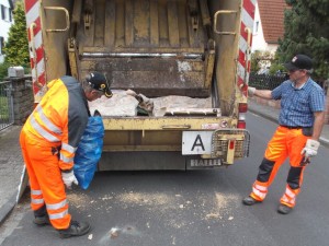Müll0913 141.jpg (297.69 KiB) 5186 mal betrachtet Ihre Polstermöbel waren schon im Pressmüllauto verschwunden und nun war dieser irre geile blaue Müllsack dran!