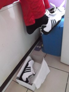 Das tolle Gefühl, in neue Schuhe zu schlüpfen.