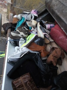 Wohin man blickte geile Schuhe und Stiefel - und alles von &quot;Mama&quot;.