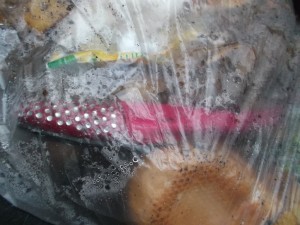 Früher waren diese Ballerinas feucht vom Fußschweiß und nun nass vom Müllsiff.
