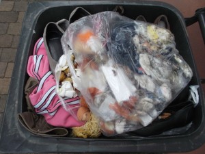 In der Eile und der Erwartung, dass gleich die Müllabfuhr kommt, hatte Jessica sich gar nicht mehr die Mühe gemacht den Küchenmüllbeutel zuzuknoten und jetzt kullerte der ganze Ekeldreck über die Schuhe und die pinke Jogginghose. Gleich würde ja eh alles &quot;gut vermischt&quot; im Pressmüllauto liegen ...!