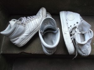 Ob Jessica ihre alten Sneakers nun ausrangiert?