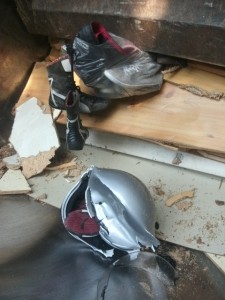 Ich bin davon überzeugt, das Motorrad hätte das Pressmüllauto theoretisch auch mühelos weggepresst!