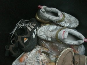 Auf den ersten Blick noch recht schöne Schuhe ... aber nicht mehr lange.