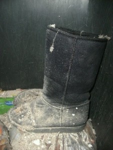 Auch die UGGs haben eine &quot;Schmutzzulage&quot; obendrauf bekommen. Hihi!