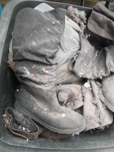 Sooo schöne Stiefel waren das eben noch gewesen ... !