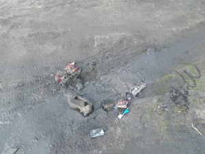 Dieses Schlammloch hatte was zu "bieten".