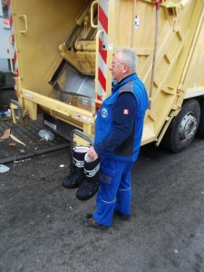 Diesen Entsorgungsauftrag nahm der Chef persönlich entgegen!