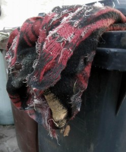 total zerfleddert. Hundedecke?