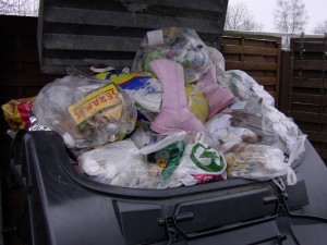 Beinahe wären die süßen Stiefelchen in den siffigen Hausmüll gematscht worden.