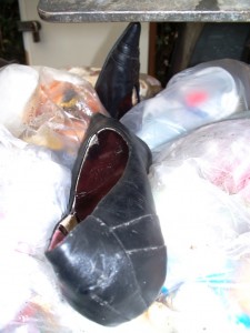 ausgelatschte Spitzpumps