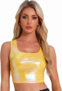 Lena Gelbes Stretch-Top