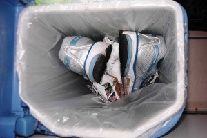 Die Nikes waren gut zwei Jahre im Einsatz.