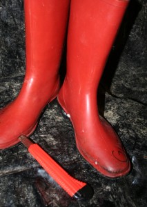 Gummistiefel freuen sich über einschneidende Maßnamen