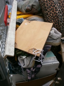 Erste Blicke ins Innere der "Schatzkammer".